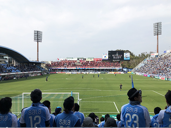 ヤマハスタジアムへ。