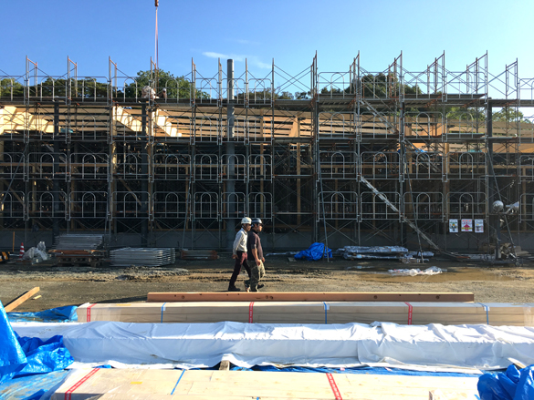 卓球場とアーチェリー場も。