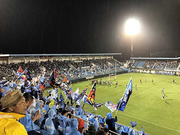 いつものスタジアムで。