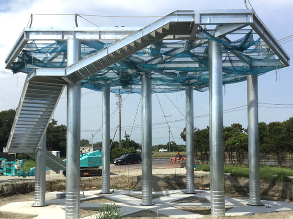 6角形のタワー。